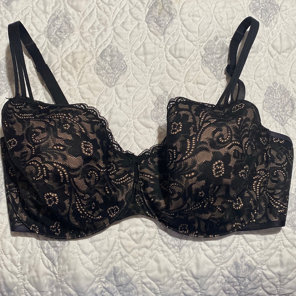 Soma Enticing Lift Black Lace Bra